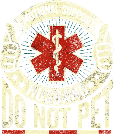 Emotional Support Husband Do Not Pet Toddler Hoodie