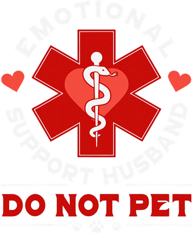 Emotional Support Husband Do Not Pet Kids Sweatshirt