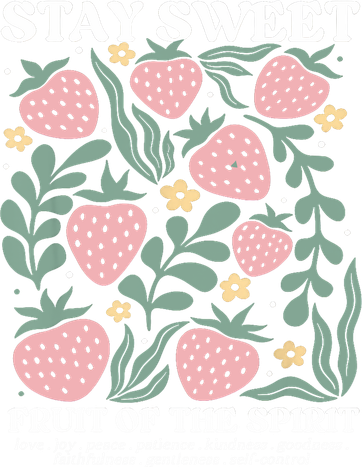 Stay Sweet Fruit Of The Spirit Strawberry Jesus  Women's Long Sleeve Shirt