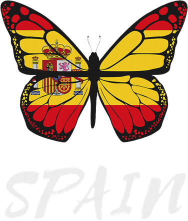 Spain Butterfly Flag España Pride Spanish Roots Doddie Hoodie