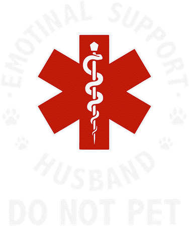 Emotional Support Husband Do Not Pet Funny Magnet