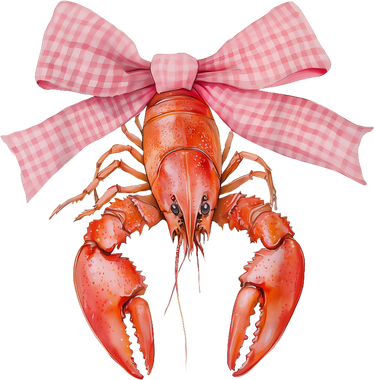 Crawfish Coquette Bow Crawfish Boil Lobster Cajun  Women's V-Neck T-Shirt
