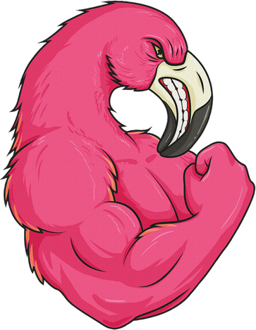 Funny Flamingo Weightlifting Bodybuilder Muscle Fitness Women's Tank Top