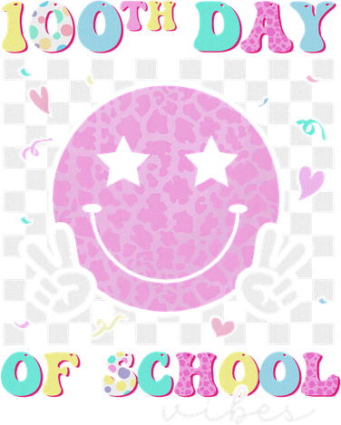 100th Day Of School Vibes Cute Groovy 100 Days Of School Kids T-Shirt