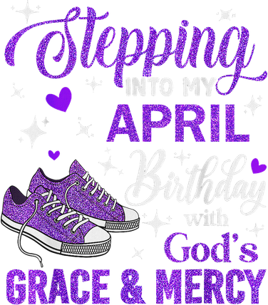 Stepping Into My April Birthday With God's Grace & Mercy Women's Tank Top