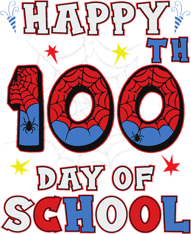 Happy 100th Day Of School Spider 100 Days Kids Hoodie