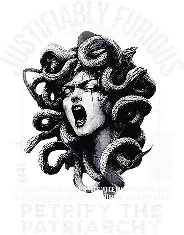 Justifiably Furious Medusa Greek Mythology Feminist Rage Women's T-Shirt