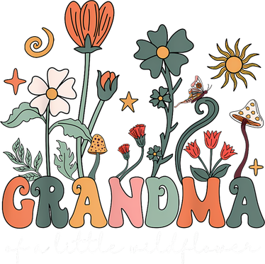 Grandma Of A Little Wildflower Girl Women Family Matching Toddler T-Shirt