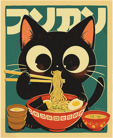 Cat Ramen Japanese Funny Japanese Kawaii Anime Baby Bodysuit