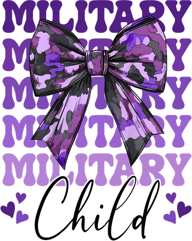 Military Child Coquette Bow Purple Up Camo Toddler T-Shirt