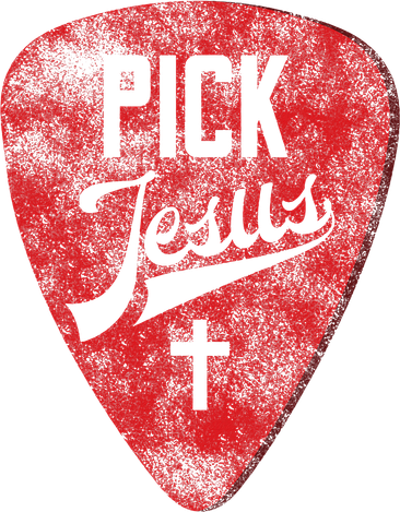 Pick Jesus Christian Music Pastor Guitar Red Pick Kids Hoodie