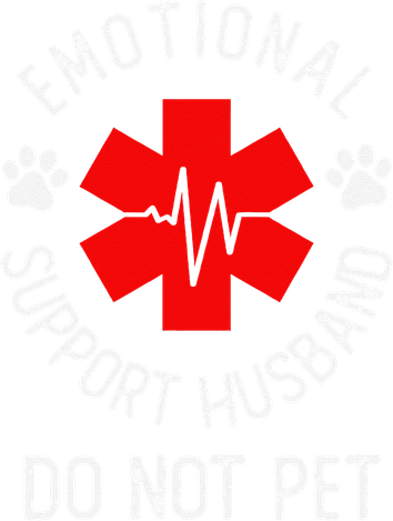 Emotional Support Husband Do Not Pet Kids Sweatshirt