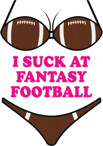 I Suck At Fantasy Football Funny Loser Bikini T-Shirt