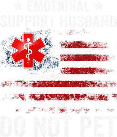 Emotional Support Husband Do Not Pet Marriage Humor Funny Tank Top