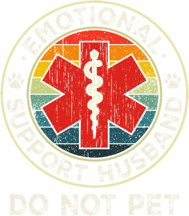 Emotional Support Husband Do Not Pet Funny Toddler Long Sleeve