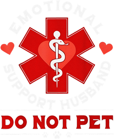 Emotional Support Husband Funny Do Not Pet Humor Kids Hoodie