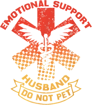 Emotional Support Husband Do Not Pet Kids Sweatshirt