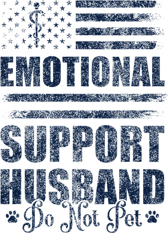 Emotional Support Husband Do Not Pet - Vintage American Tote Bag