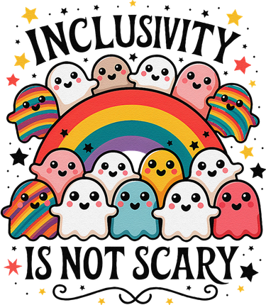 Inclusivity Is Not Scary  Cute Ghost Welcome Here Funny Tumbler
