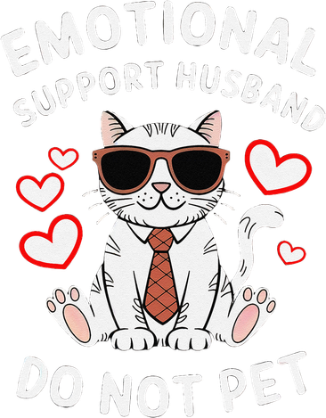 Emotional Support Husband Do Not Pet Funny Cat Toddler Hoodie