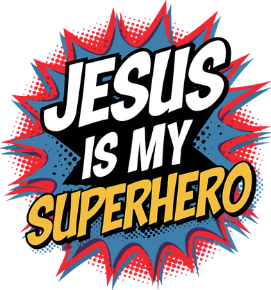 Boy Jesus Is My Superhero Christian Kids T-Shirt
