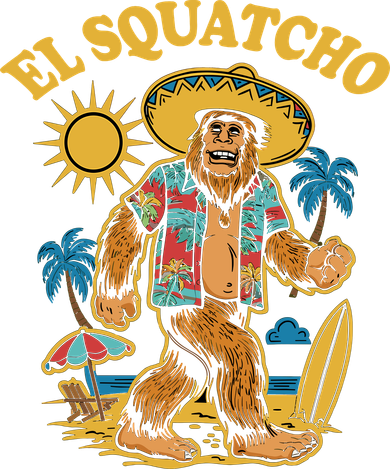 El Squatcho Bigfoot Funny Sasquatch Kids Long Sleeve Shirt