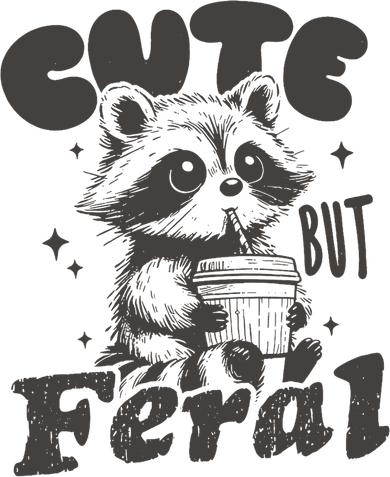 Cute But Feral Funny Racoon With Glasses  Tank Top