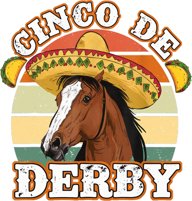Funny Taco Horse Racing Vintage Cinco De Derby Horse  Coffee Mug