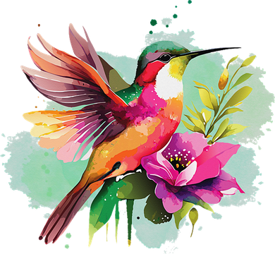 Hummingbird Watercolor Toddler T-Shirt