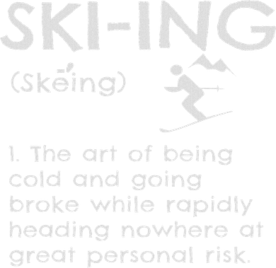 Funny Skiing Definition Ski Gift Idea For Skiers Golf Towel