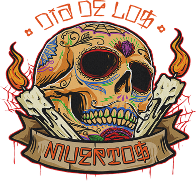 Sugar Skull Salty On The Bones Dia De Los Muertos Mexic Doddie Hoodie