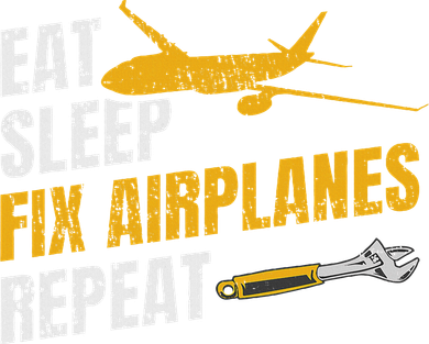 Eat Sleep Fix Airplanes Repeat Aircraft Mechanic Kids T-Shirt