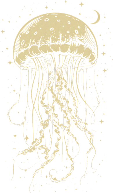 Celestial Jellyfish Marine Biology Ocean Animal Scuba Diving Women's T-Shirt