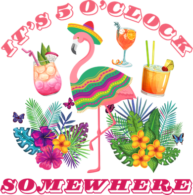 It's 5 O'clock Somewhere Parrot Sunset Ing Summer Retro Gift Women's Tank Top