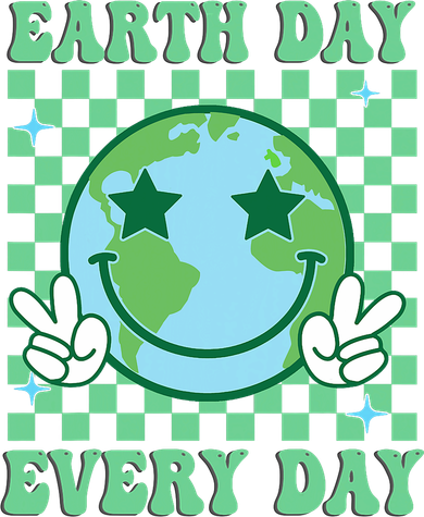 Groovy Earth Day Everyday Earth Day Women Polo
