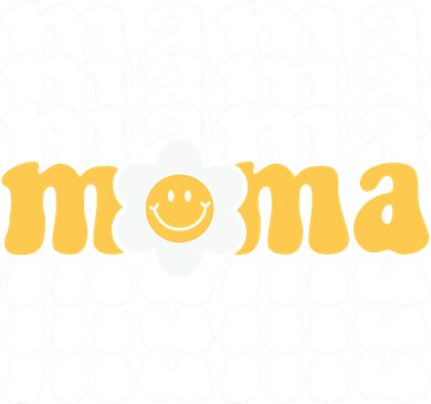 Mama Retro Sunflower Mothers Day Button