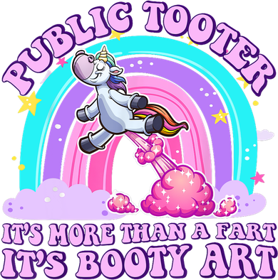 Public Tooter Funny Unicorn Inappropriate Embarrassing Adult  Doggie Tank