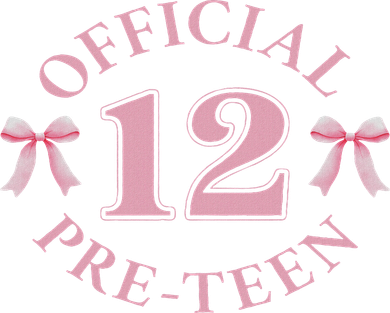 12th Birthday Coquette Bow 12 Year Old Birthday Girl Women's Sweatshirt