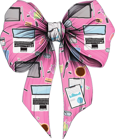 Coquette Bow Administrative Assistant Admin Laptop Girl Kids Sweatshirt