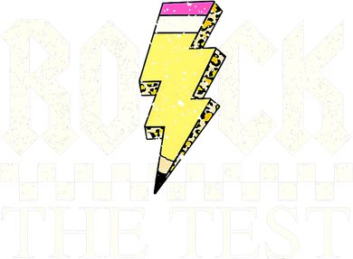 Testing Day Teacher Student Motivational Rock The Test  Button