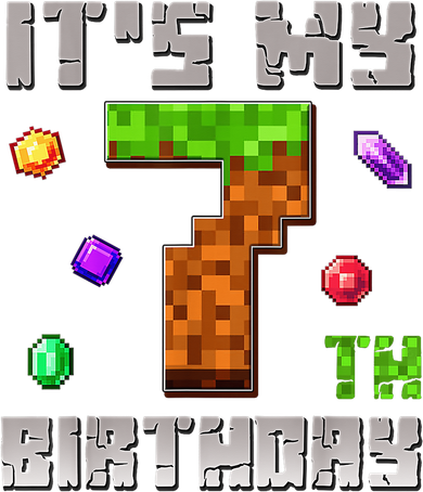 7th Birthday Boy It'S My 7th Birthday Video Game Pixel Golf Towel