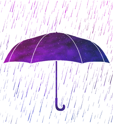 Rain Purple Umbrella Violet Favorite Color Women's Hoodie