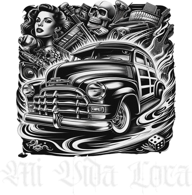Chicano Mexican Lowriders Classic Mi Vida Loca Woodie Woody Women's Tank Top