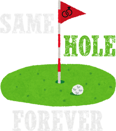 Same Hole Forever Groom Bachelor Party Funny Golf Married Hoodie