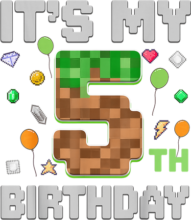 Birthday Boy It'S My 5th Birthday Gamer Pixel Number Doddie Hoodie