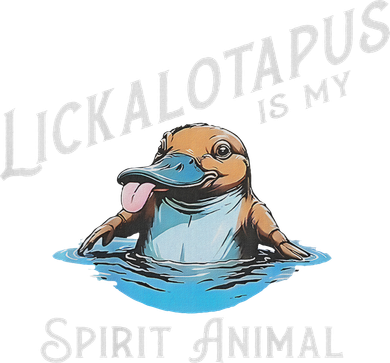 Lickalottapus Is My Spirit Animal Front And Back Women's T-Shirt
