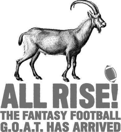 Fantasy Football League Funny Draft All Rise GOAT Champion Hat