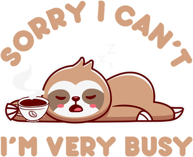 Funny Sloth Design Lazy Nap Humor Sloths Lover  Doggie Tank