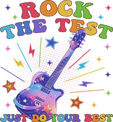 Rock The Test Testing Day Teacher Student Just Do Your Best Kids Hoodie
