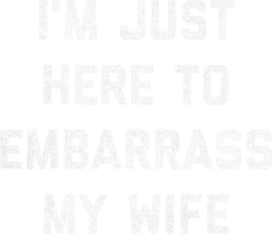 Im Just Here To Embarrass My Wife Funny Husband Dad Workout Hooded Wearable Blanket